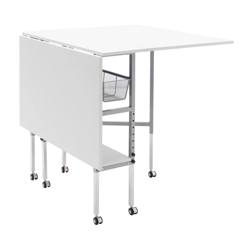 Sew Ready Adjustable Height Hobby and Craft Table with Drawers