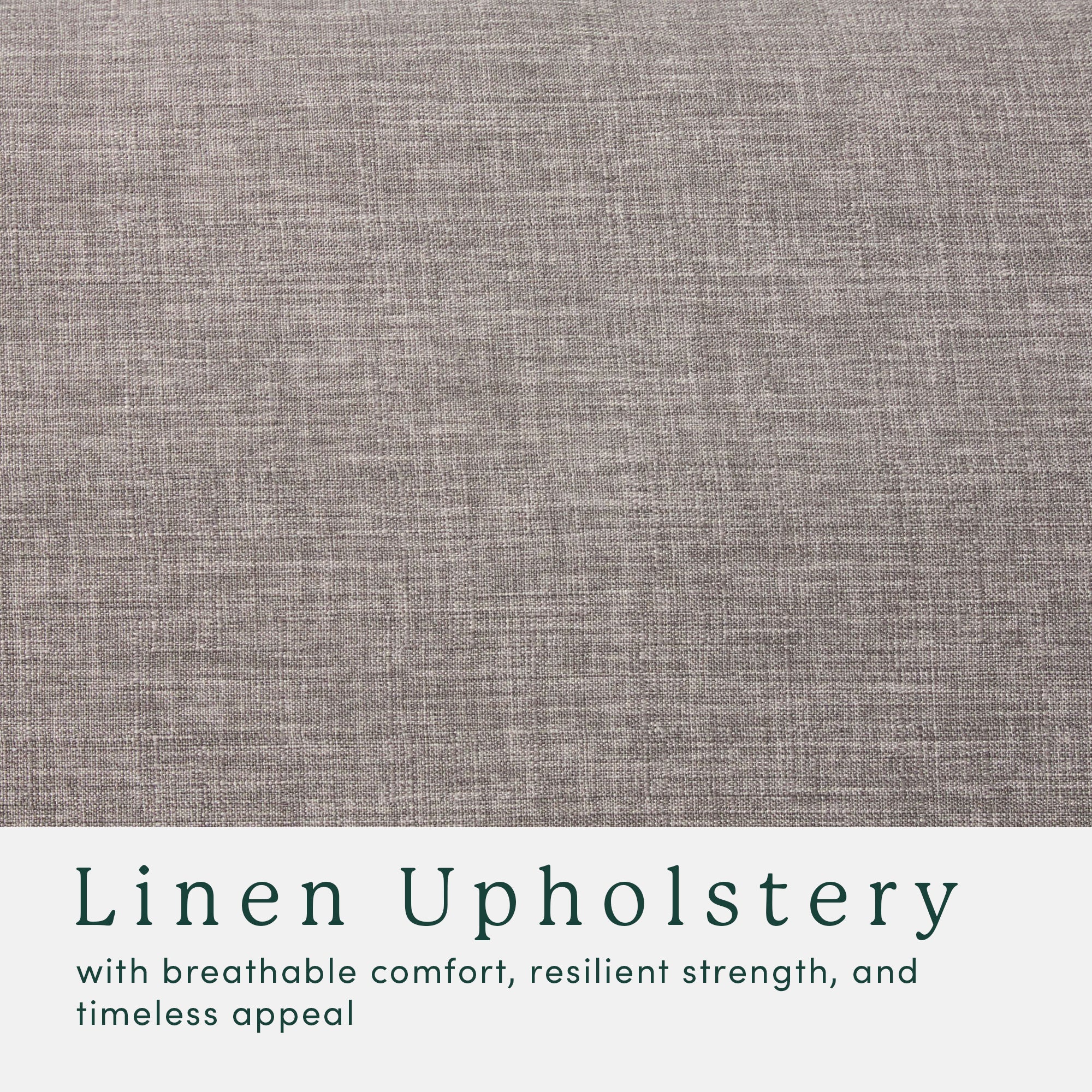 Nash Modern Farmhouse Easy Assembly Linen Large Ottoman