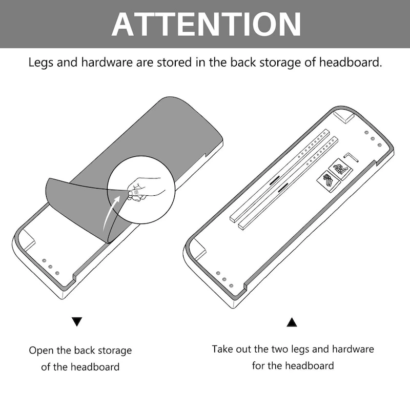 Button Tufted Upholstered Headboard Adjustable Height