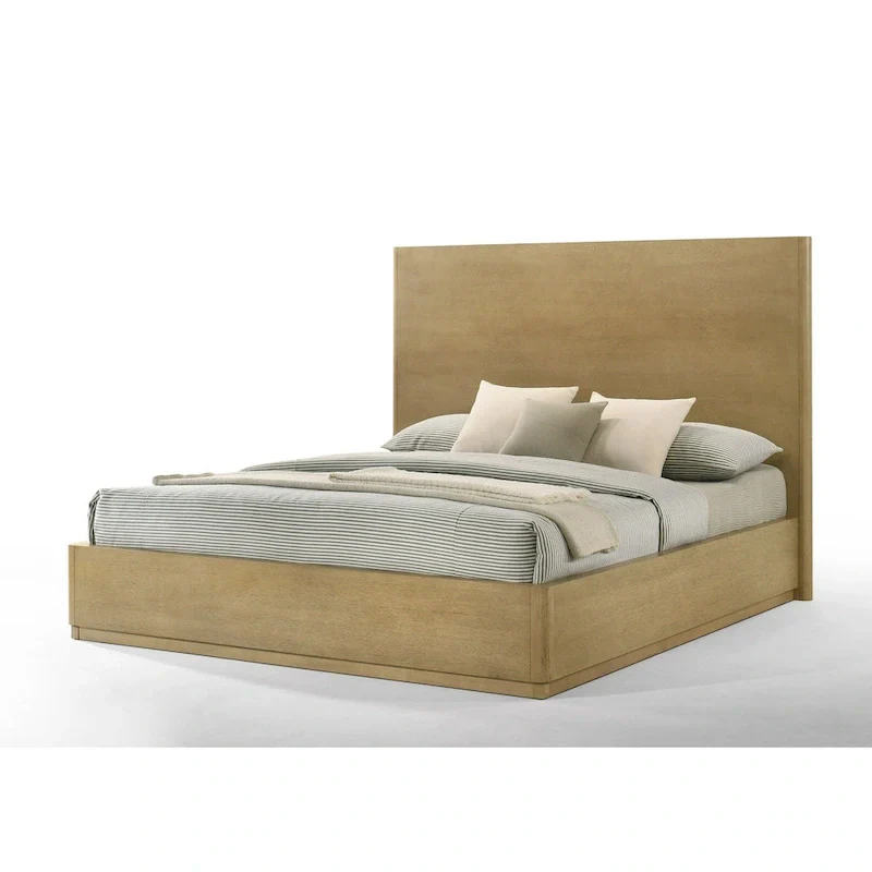 Modern Natual Oak Bed