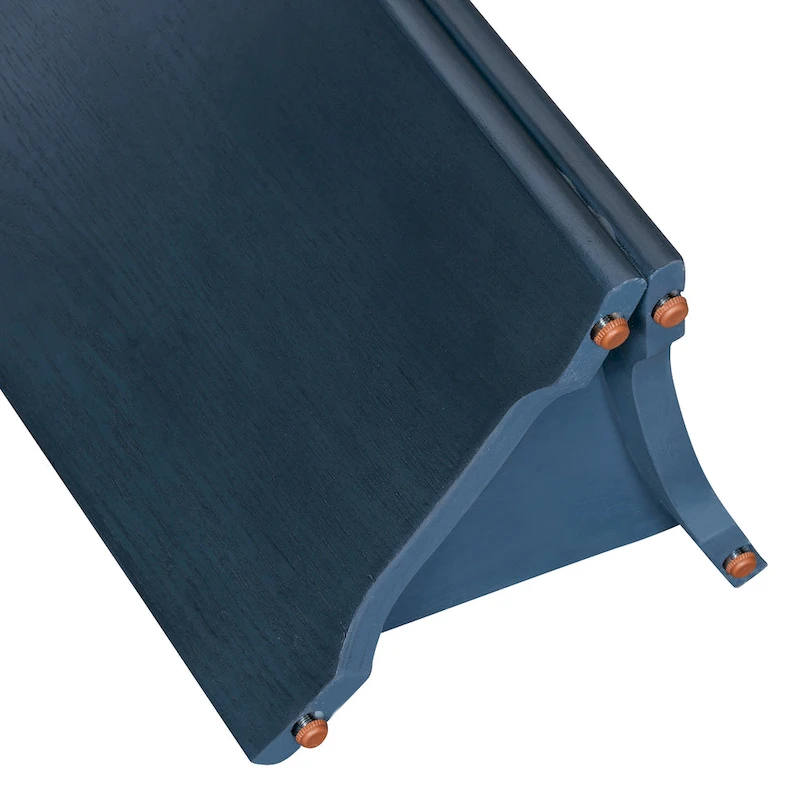 53.9 Console Table with Faux Marble Top & Wood Base