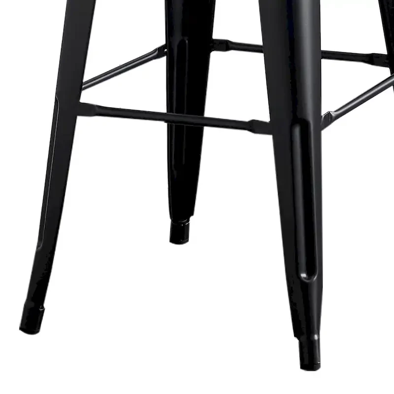 AC Pacific 30 Inch Metal Barstool Set of 2