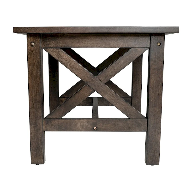Solid Wood Traditional Farmhouse End Table