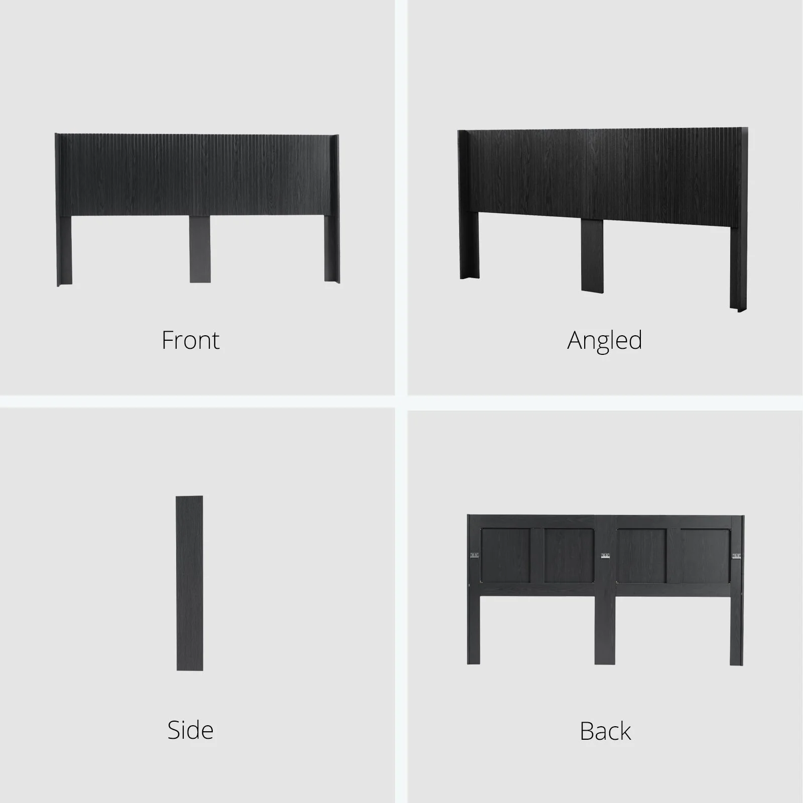 Walker Edison | Fluted Design Modern Farmhouse King Headboard Only