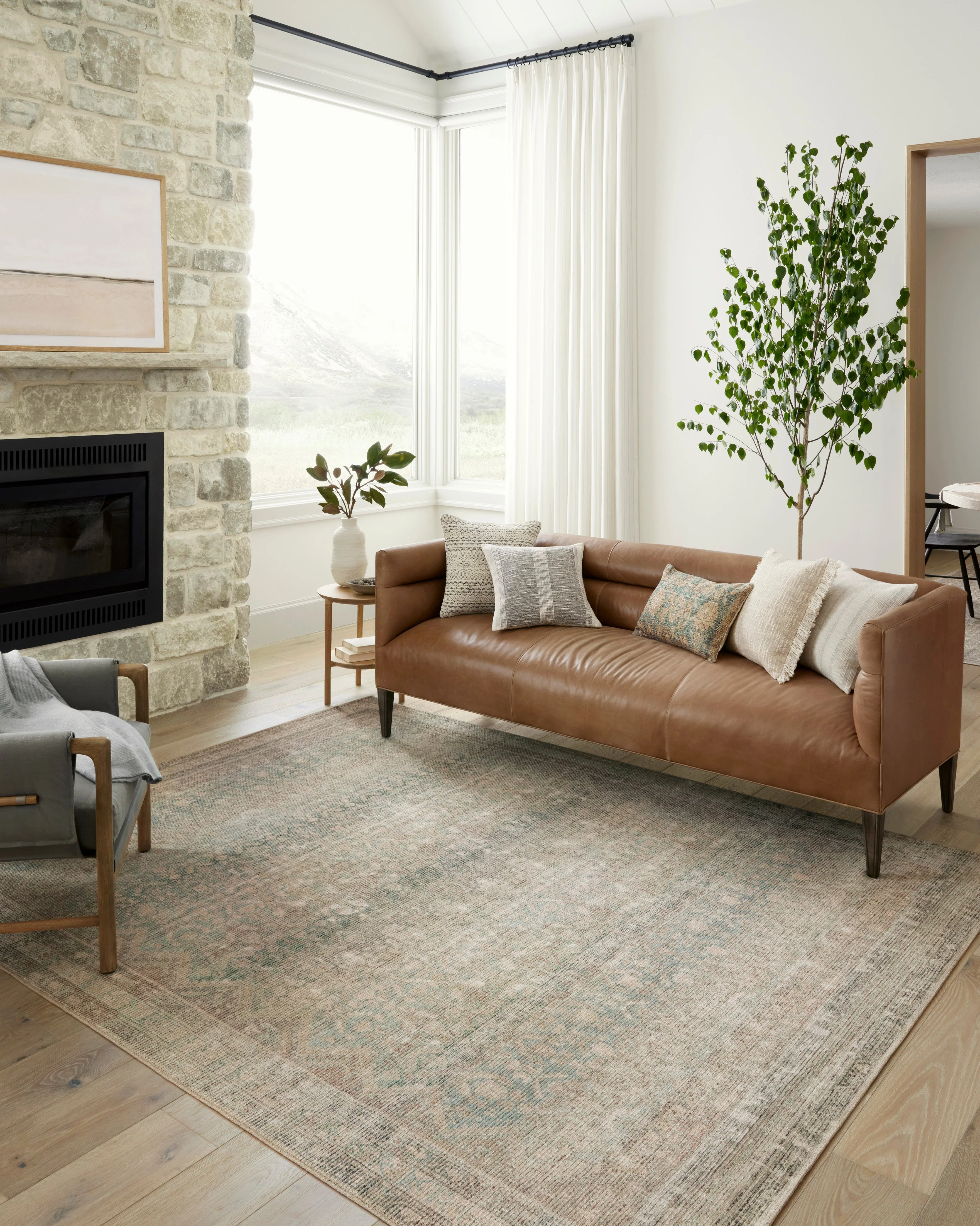 Aubrey Jade / Natural Rug