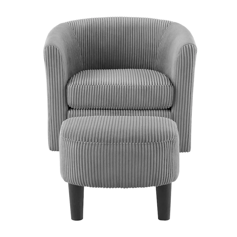 26.38 Swivel Arm Chair with Ottoman