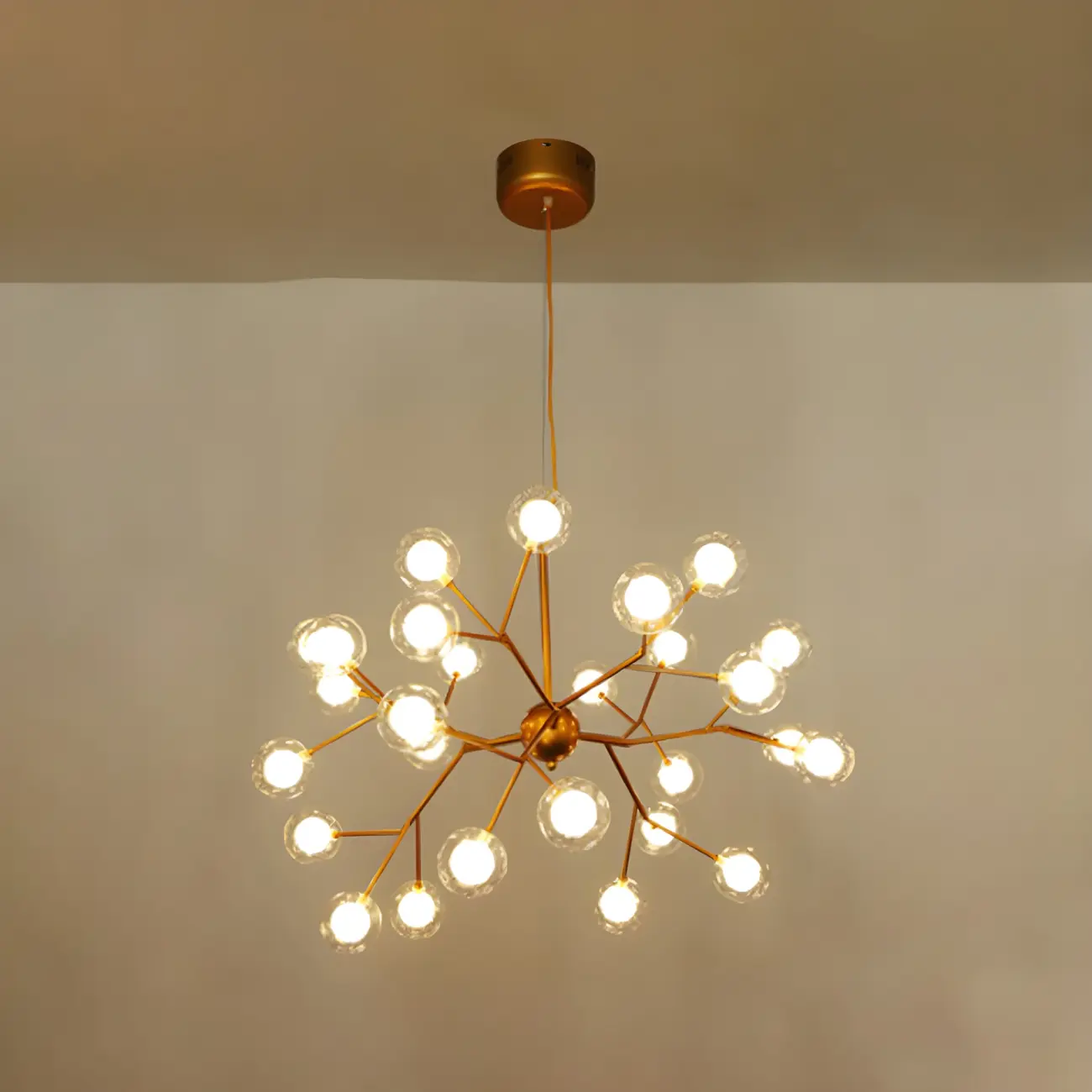 Adjustable Modern Globe Glass Sputnik Chandelier