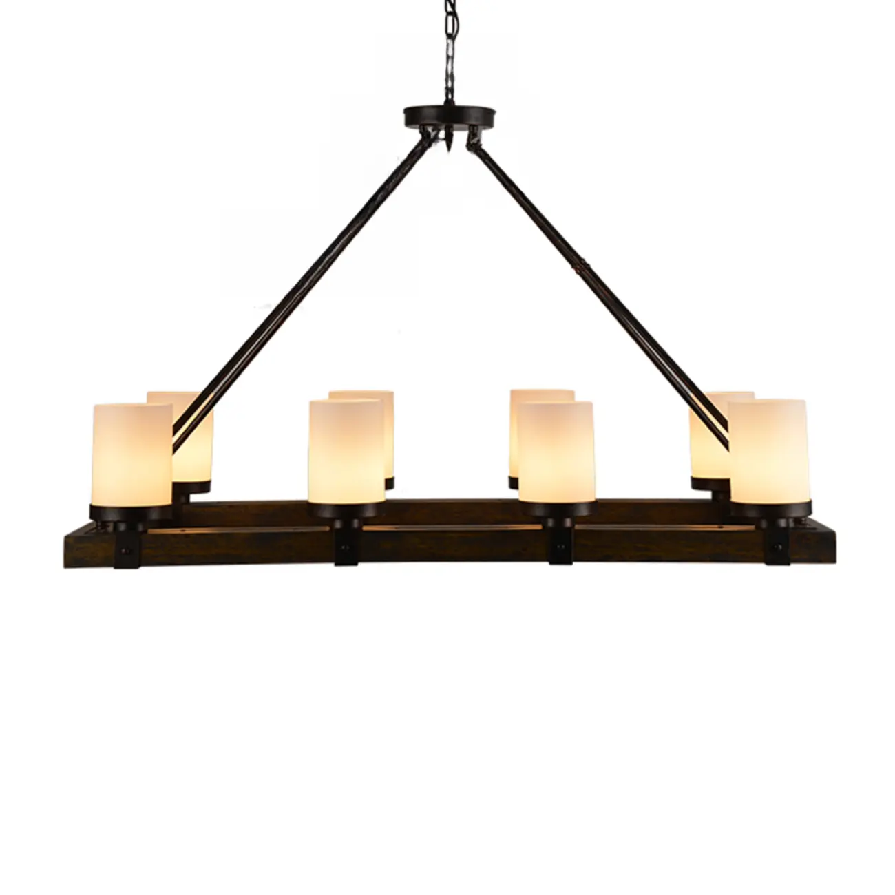 6-Light Industrial Metal Kitchen Island Pendant Lighting