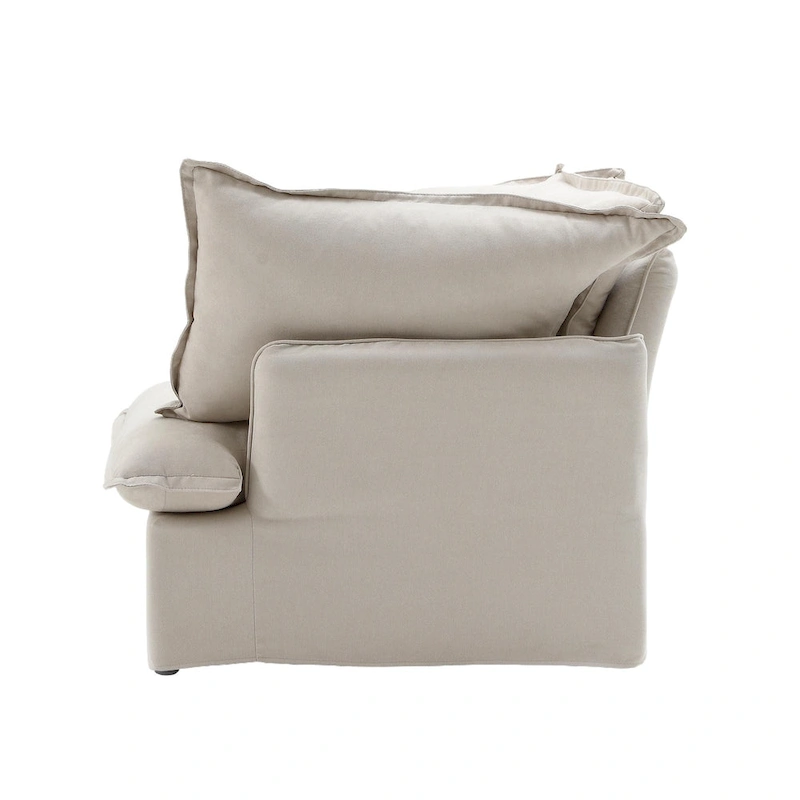 6 Piece U-shaped Velvet Upholstery Modular Sectional Sofa with 2 Ottoman