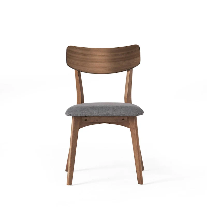 7-Piece Mid-Century Dining Set with Rectangular Table & 6 Chairs