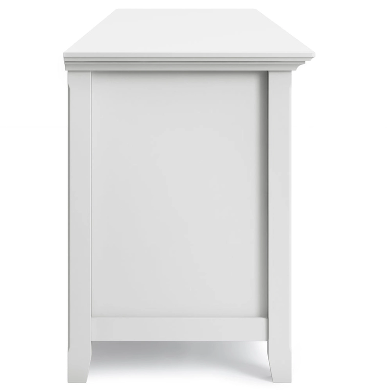 WYNDENHALL Halifax 72 inch Wide Solid Wood Transitional TV Stand - 72w x 19d x 26 h