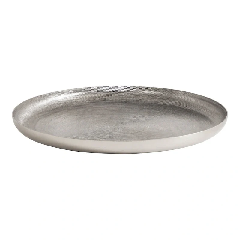 Kate and Laurel Stovring Round Metal Tray - 16  Diameter