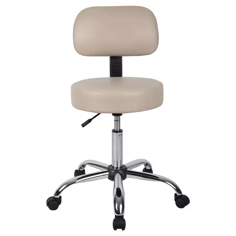Medical Stool with Back Cushion - Boss Office Products