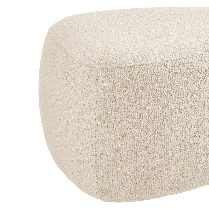 Boucle Ottoman – Charcoal / Beige, Small & Large