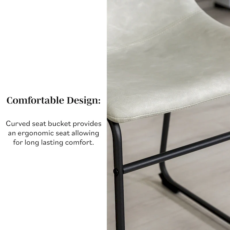 Faux Leather Dining Chair (Set of 2)