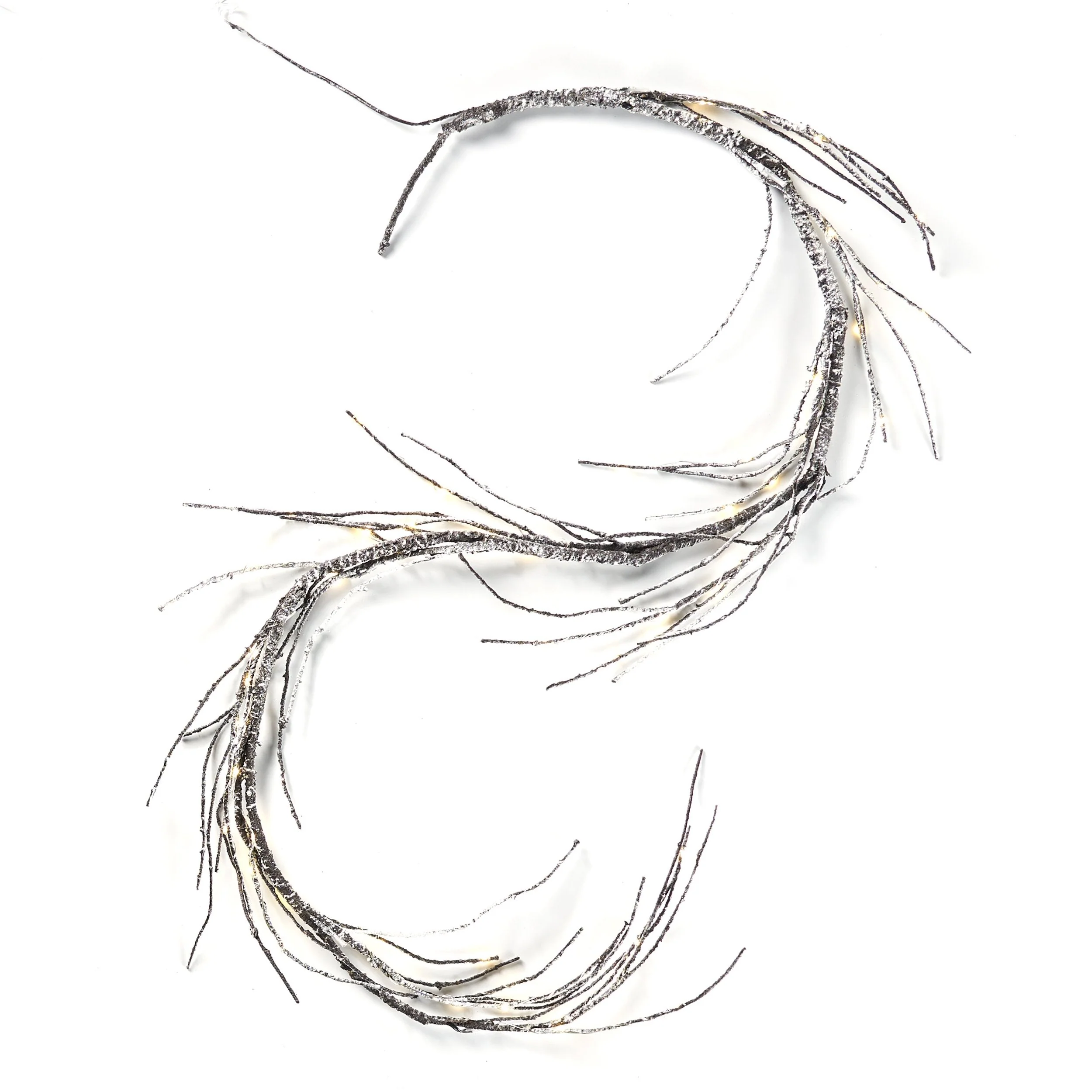 6-foot Pre-Lit Warm White LED Artificial Christmas Garland - NH076313