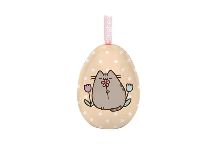 Pusheen: Tin Egg Ornament - May Flowers 8cm