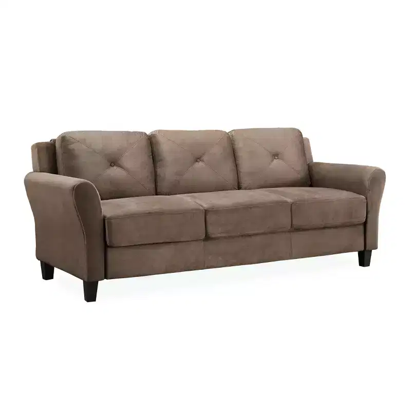 Harper Tufted Microfiber Sofa - Lifestyle Solutions