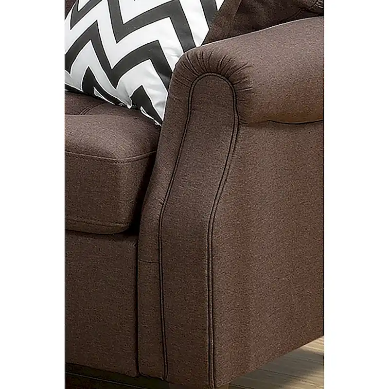 Bobkona Troy Plush Polyfiber 2-piece Sofa and Loveseat Set