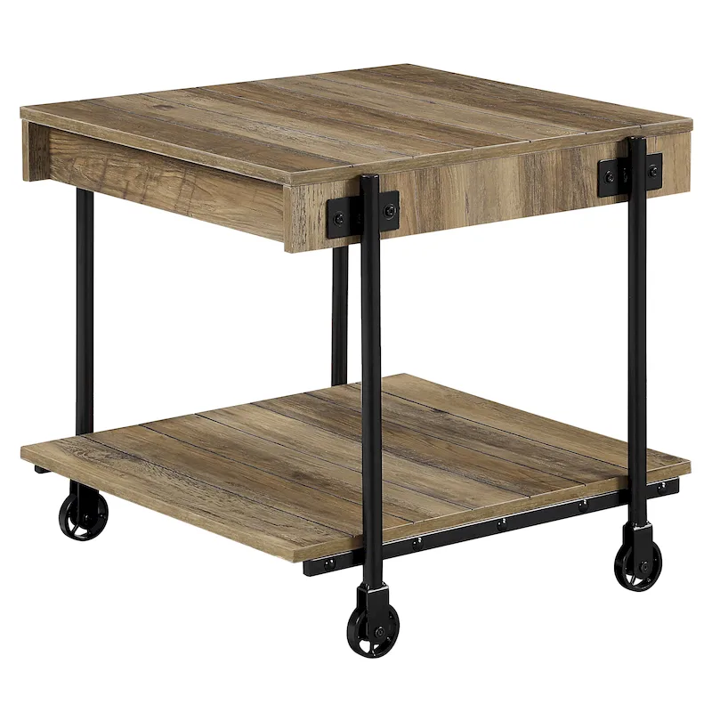 24-inch Steel 1-Shelf End Table