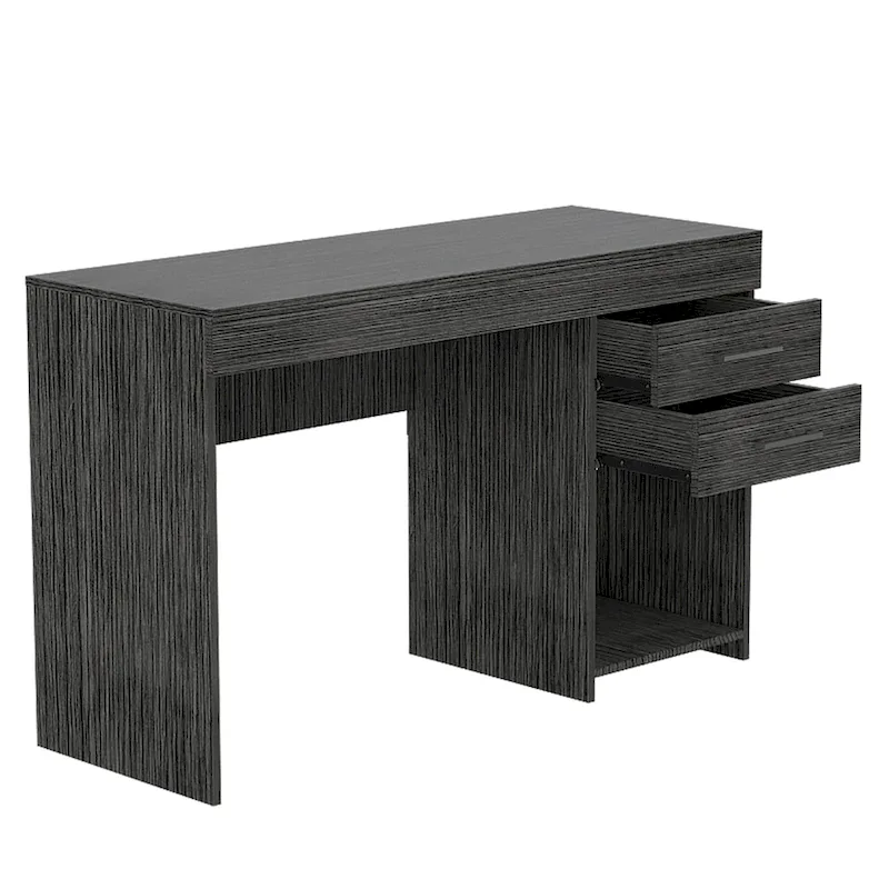 FM Furniture Austin Writing Computer Desk with Two Drawers and One Cabinet