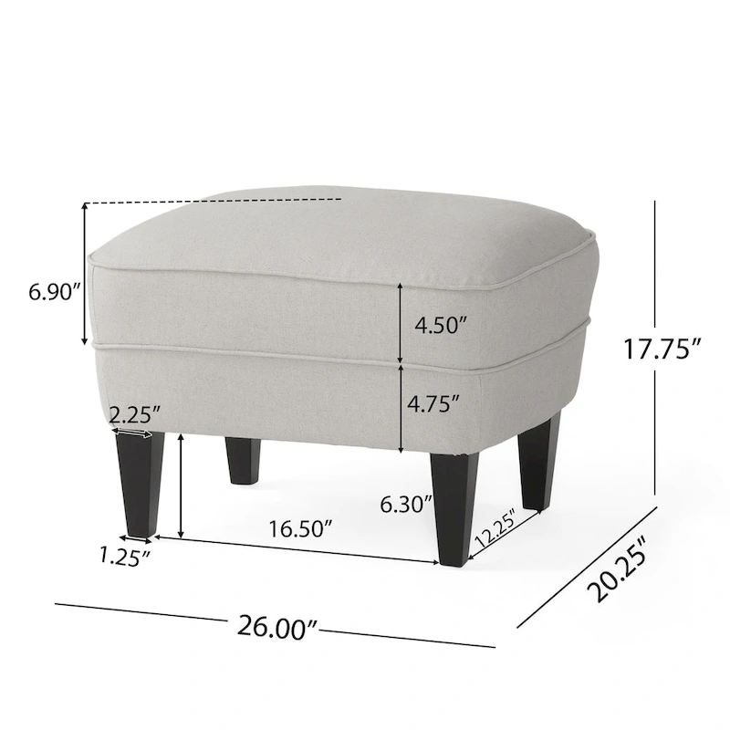 Tafton Tufted Club Chair with Ottoman by Christopher Knight Home