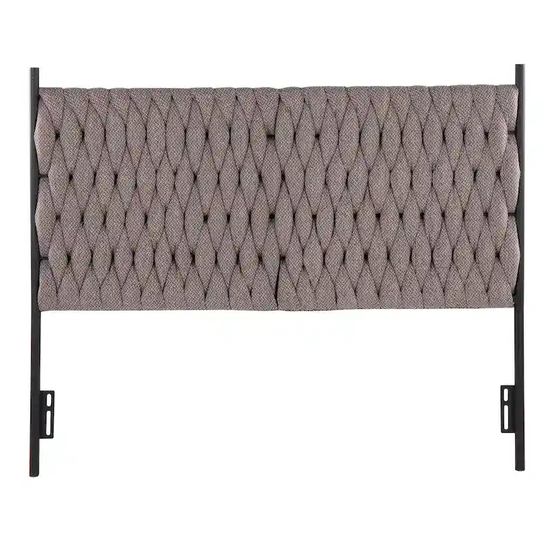 Silver Orchid Braided Matisse Queen Headboard