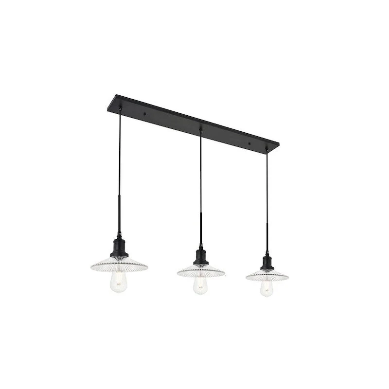 Waltz 3 light black Pendant