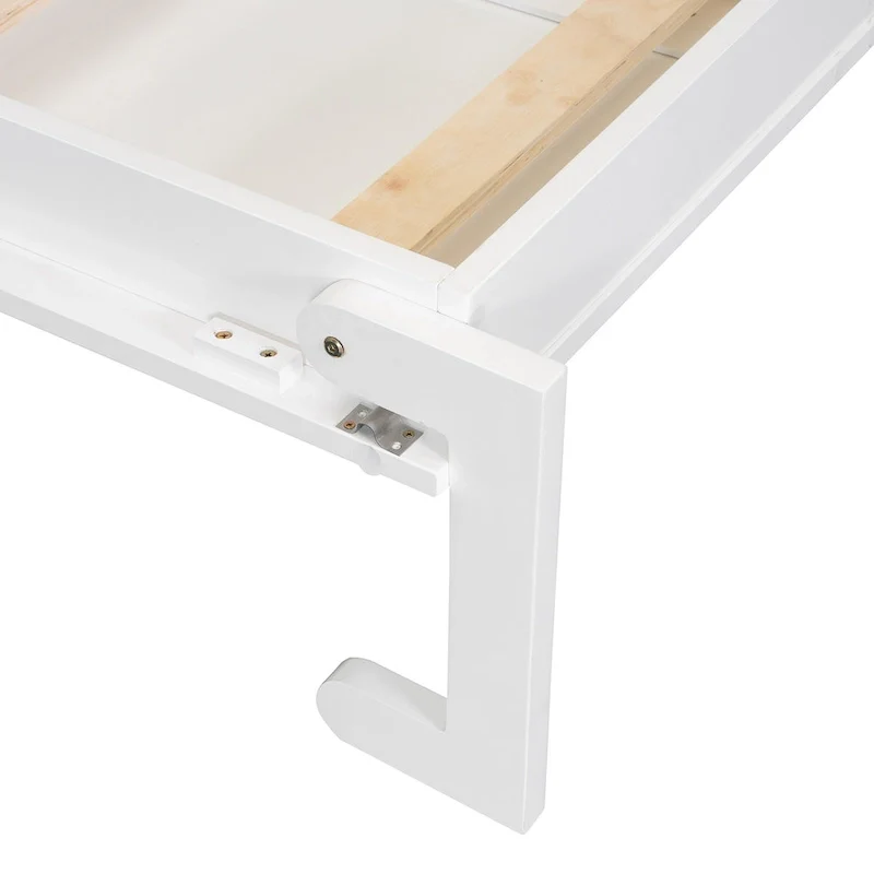 Queen Size Murphy Wall Bed with Wardrobe, Drawers and Fold-Down Desk