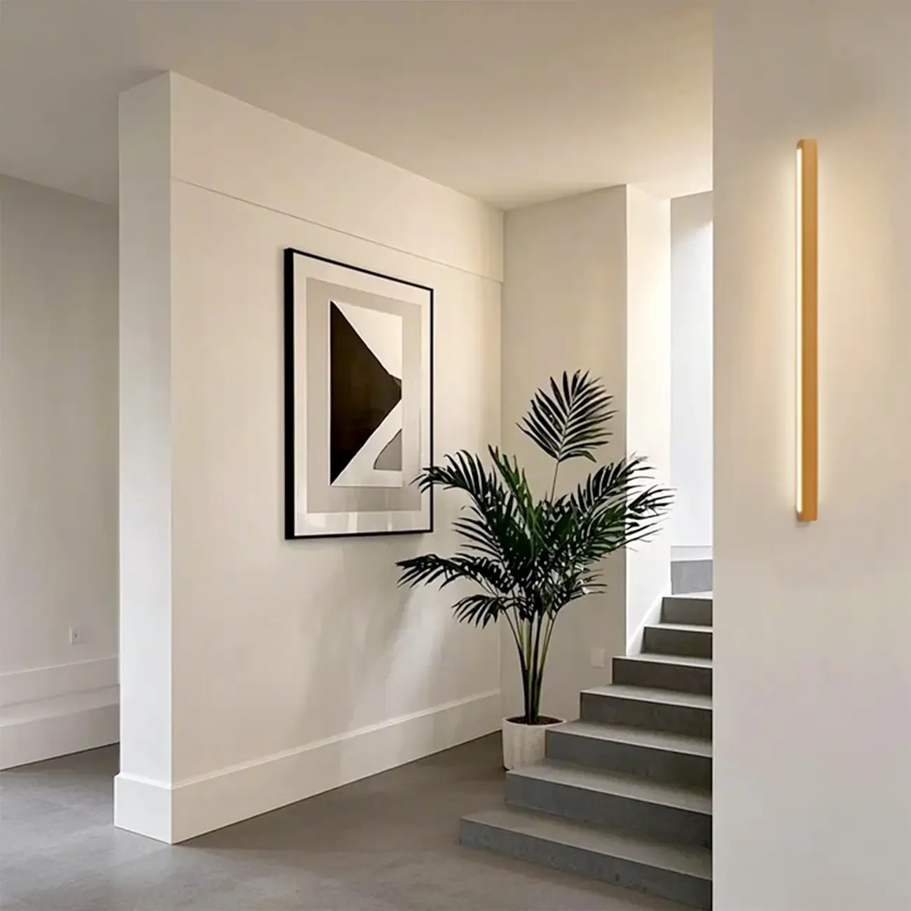 Modern Wood LED Bathroom Vanity Light 3-Gear Dimming