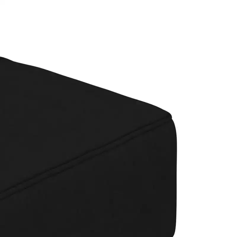 vidaXL 2-Seater Sofa Bed with Two Pillows Black Velvet