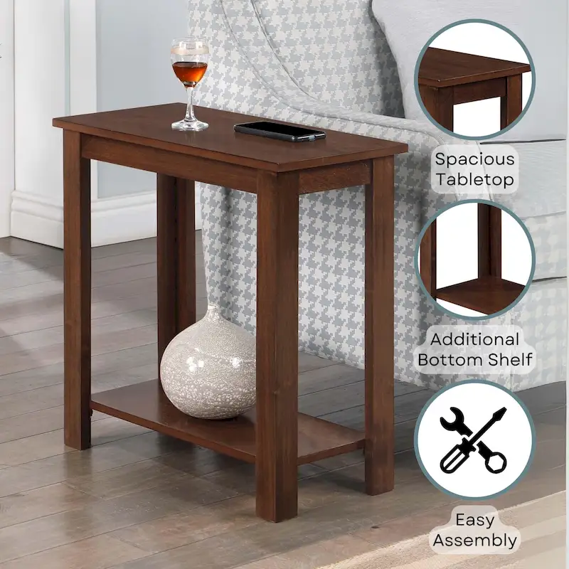 Convenience Concepts Designs2Go Baja Chairside End Table with Shelf