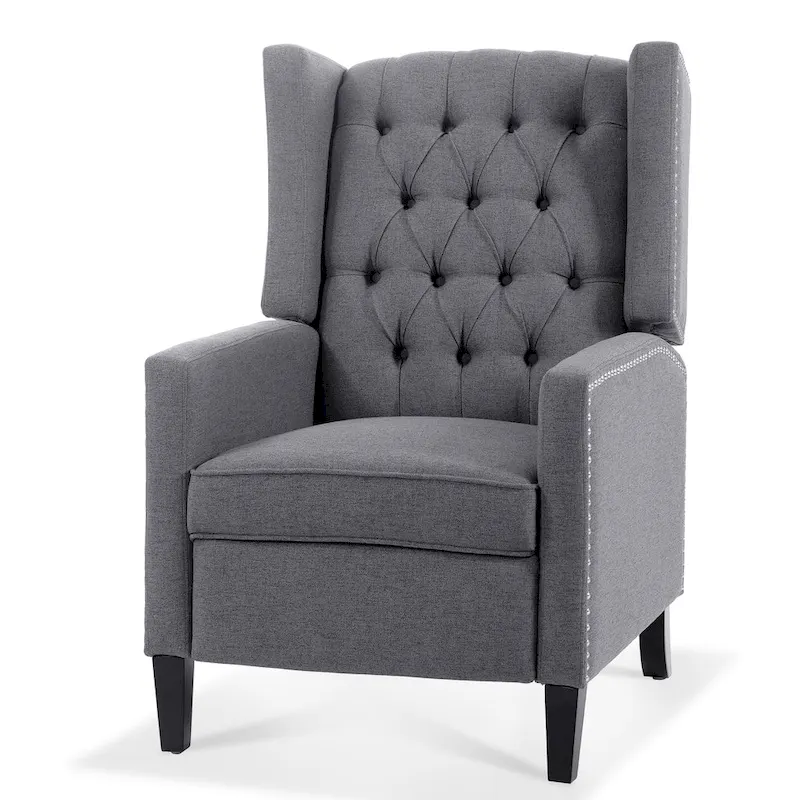 Wide Manual Wing Chair Recliner - 34.45 x 27.16 x 40.55