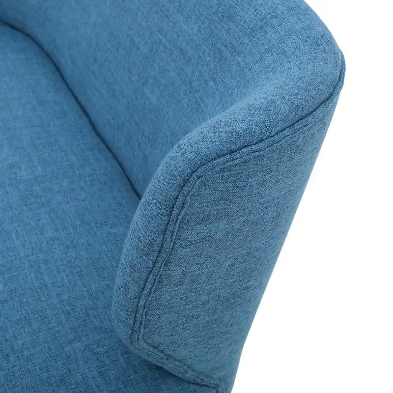 Desdemona Mid-Century Fabric Loveseat by