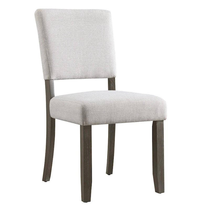 Leick Home Upholstered Back Dining Chair with Wood Base Set of 2