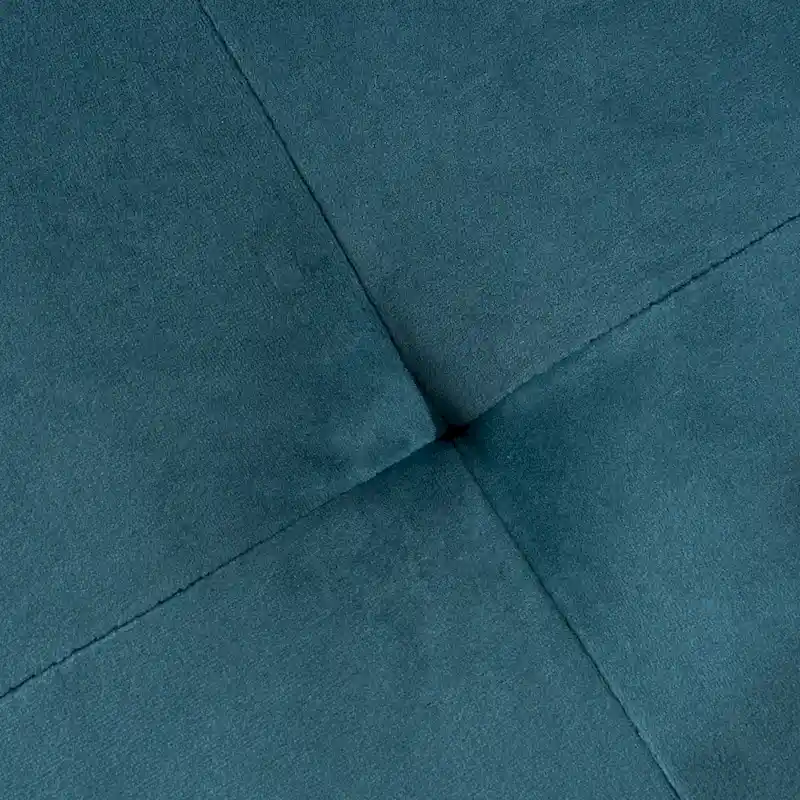 Mid-Century Velvet Ottoman