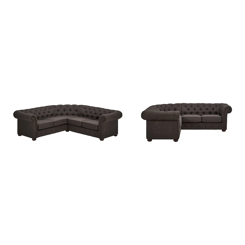 Gdansk 5-Seat L-Shaped Chesterfield Sectional Sofa