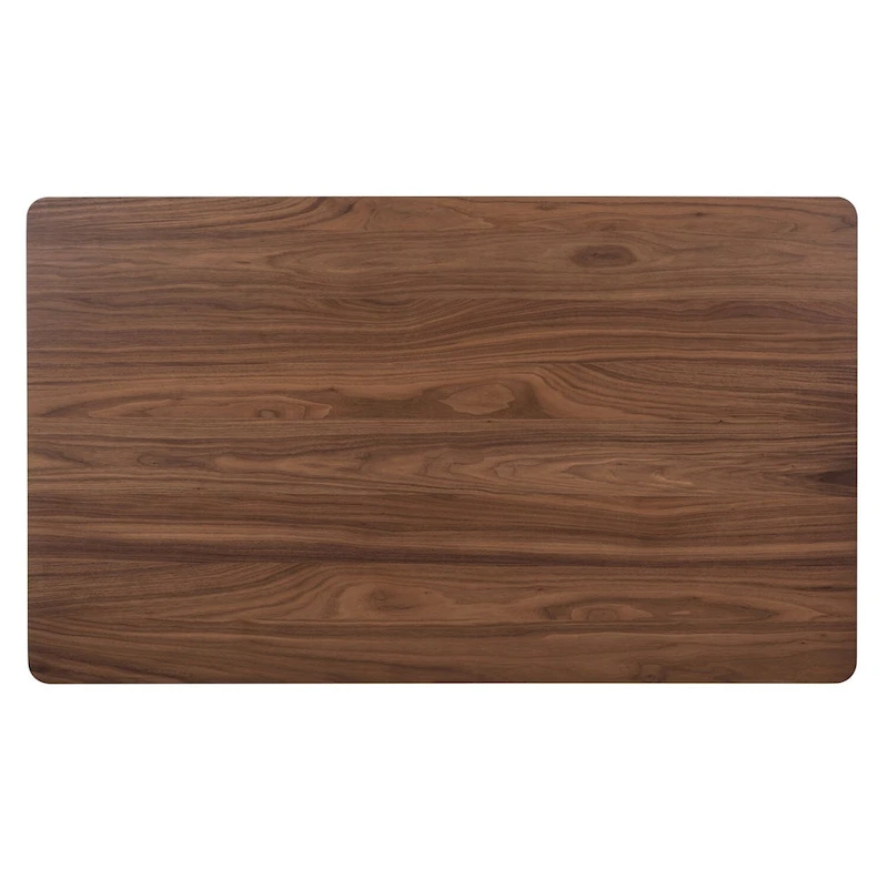 Space Savers Satin Walnut Rectangular Leg Table