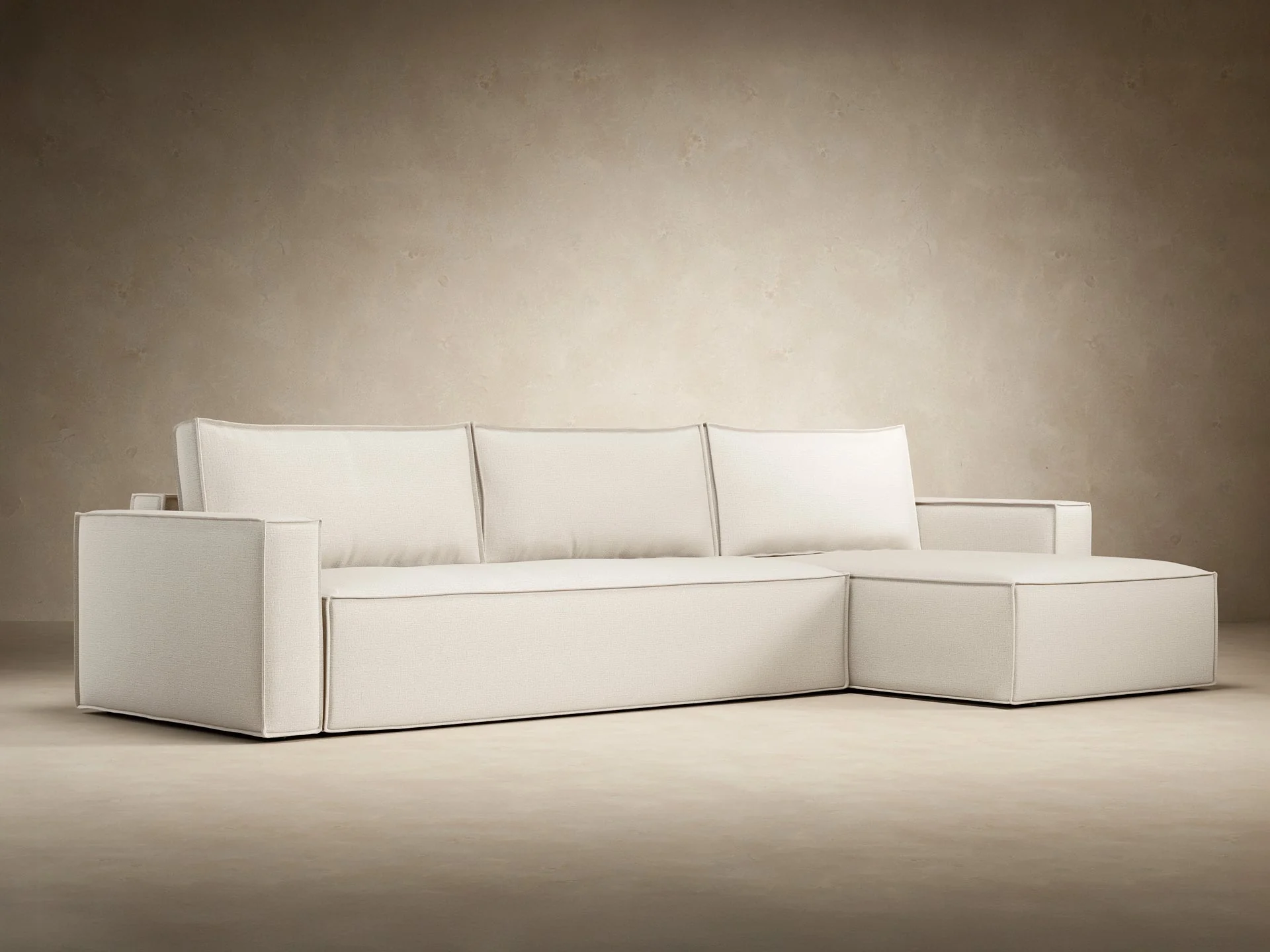 Newilla Standard Arms Sectional Sofa Bed