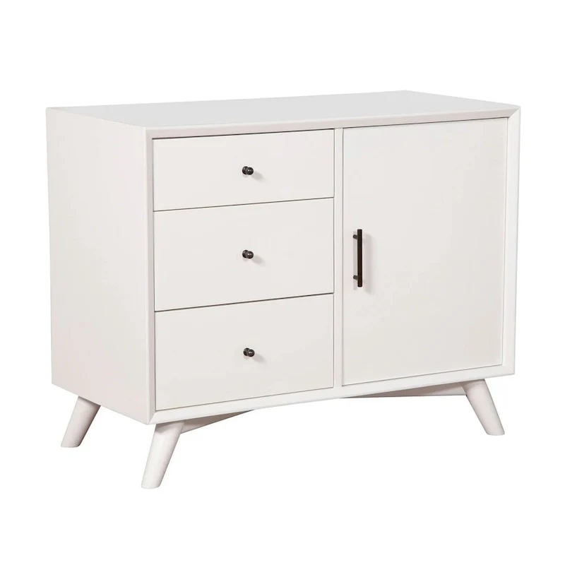 Flynn Wood Accent Cabinet in White