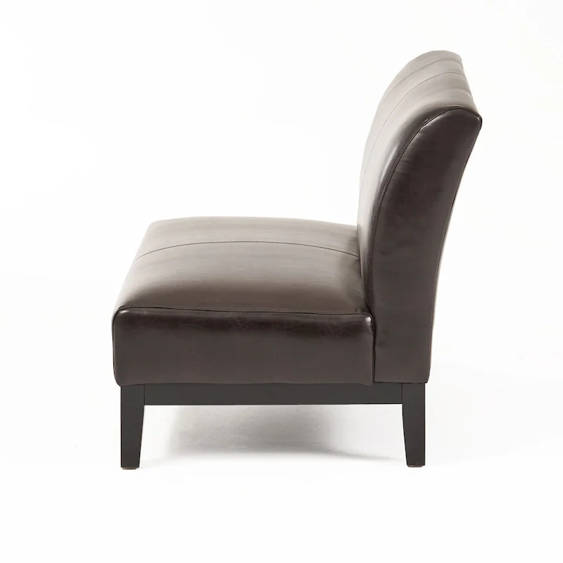 Darcy Brown Bonded Leather Loveseat