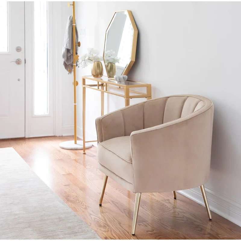 Modern Velvet Accent Chair