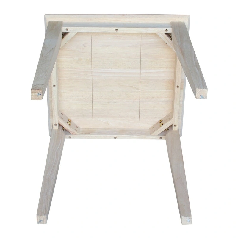 Unfinished Solid Parawood Shaker Tall End Table