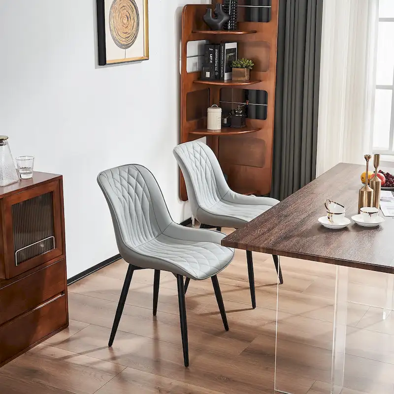 Modern Dining Chairs Set of 2 Upholstered Dining Room Chairs