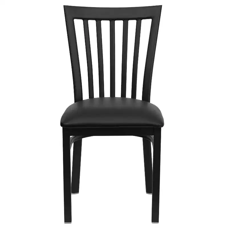Flash Furniture Black School House Back Metal Restaurant Chair