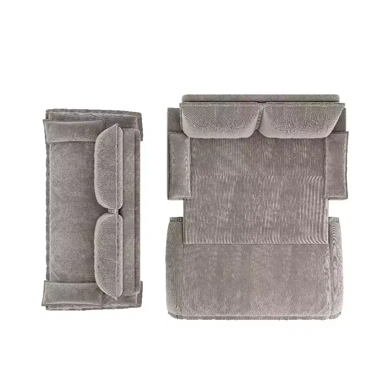 Whisen 3-in-1 Queen Velvet Sleeper Pull Out Sofa Bed, Convertible Loveseat Sofa Couch