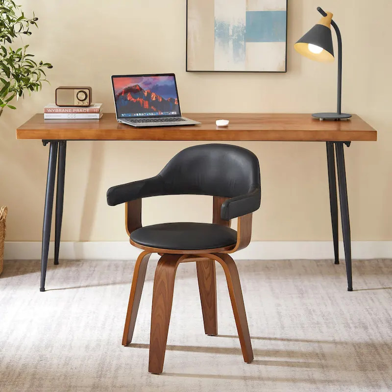 Art Leon Mid-century Modern Swivel Accent Chair