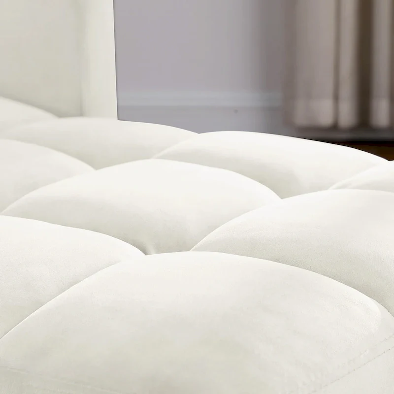 3-in-1 Convertible Sleeper Sofa Lounge Chair Bed, Black