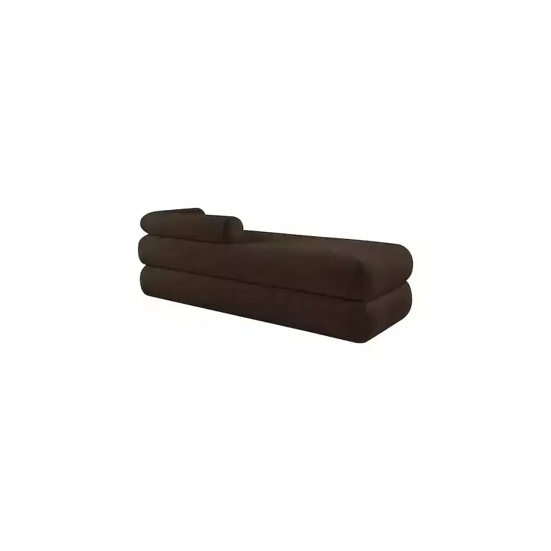 Meridian Furniture,Kennedy Faux Shearling Teddy Fabric Bench