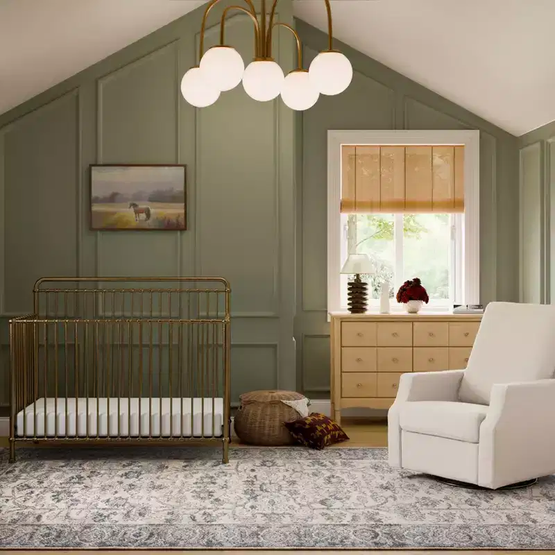 4-in-1 Convertible Metal Crib